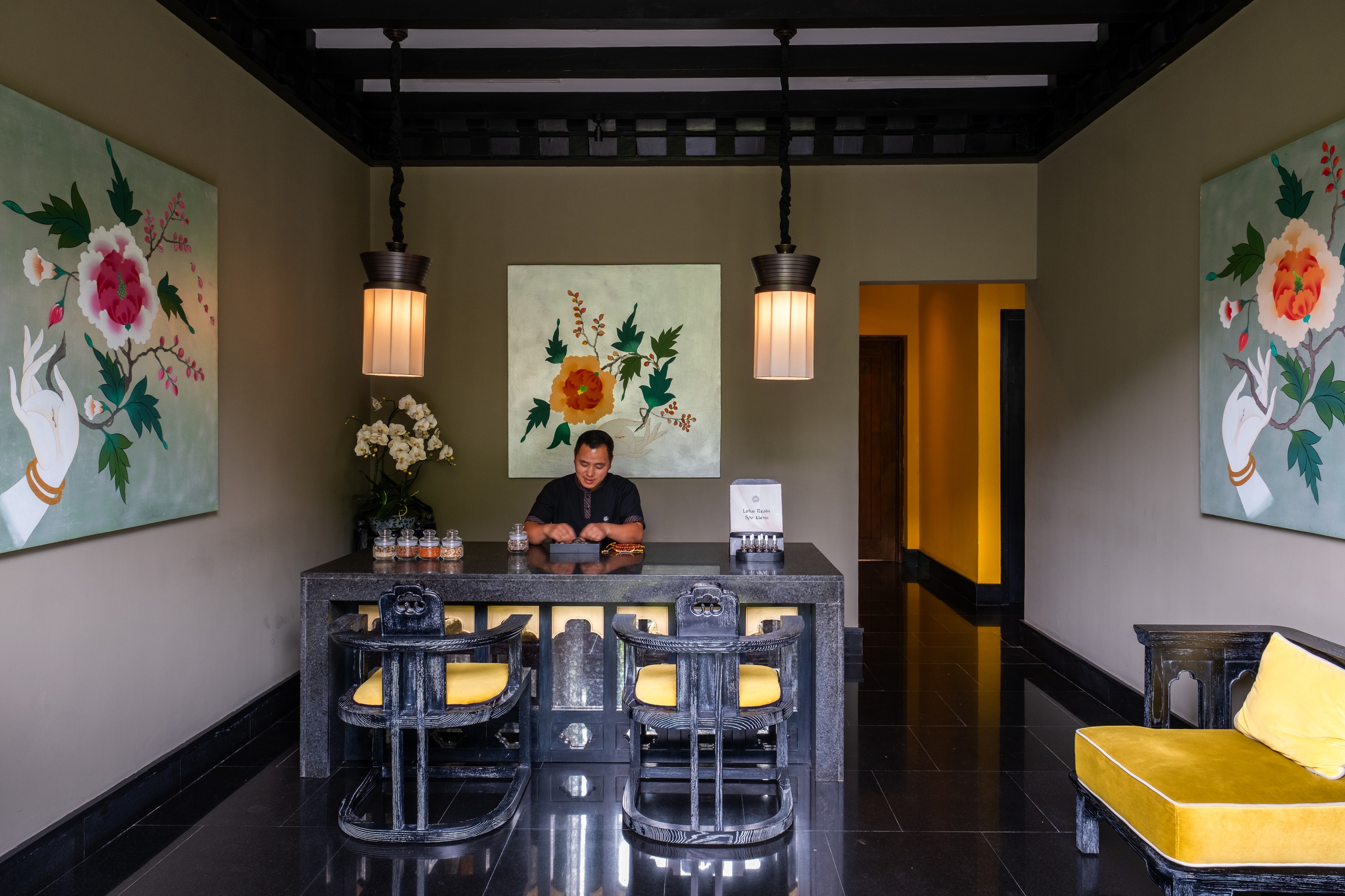 Spa reception at Pemako Punakha
