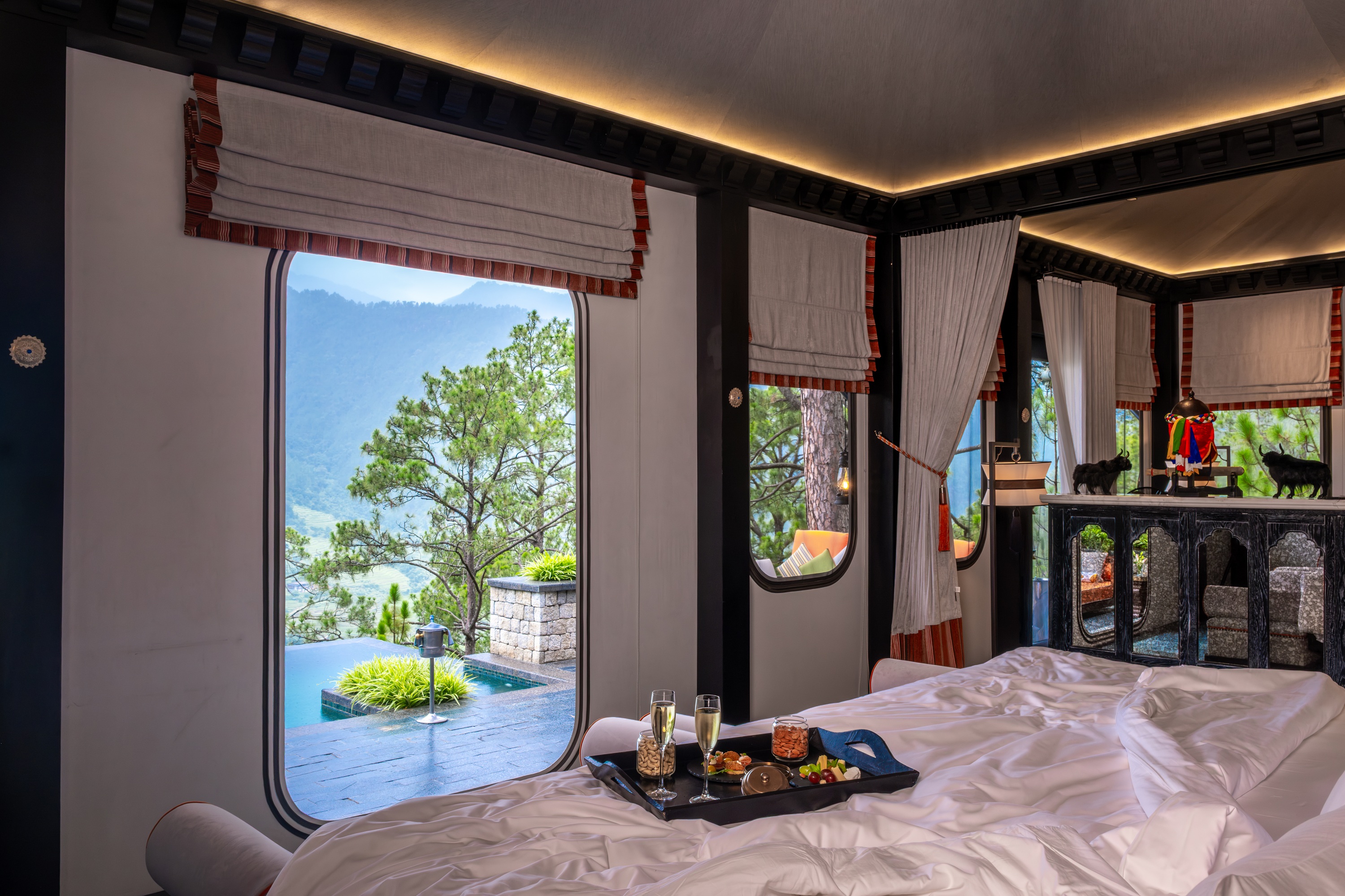 Spa treatment bed at Pemako Punakha