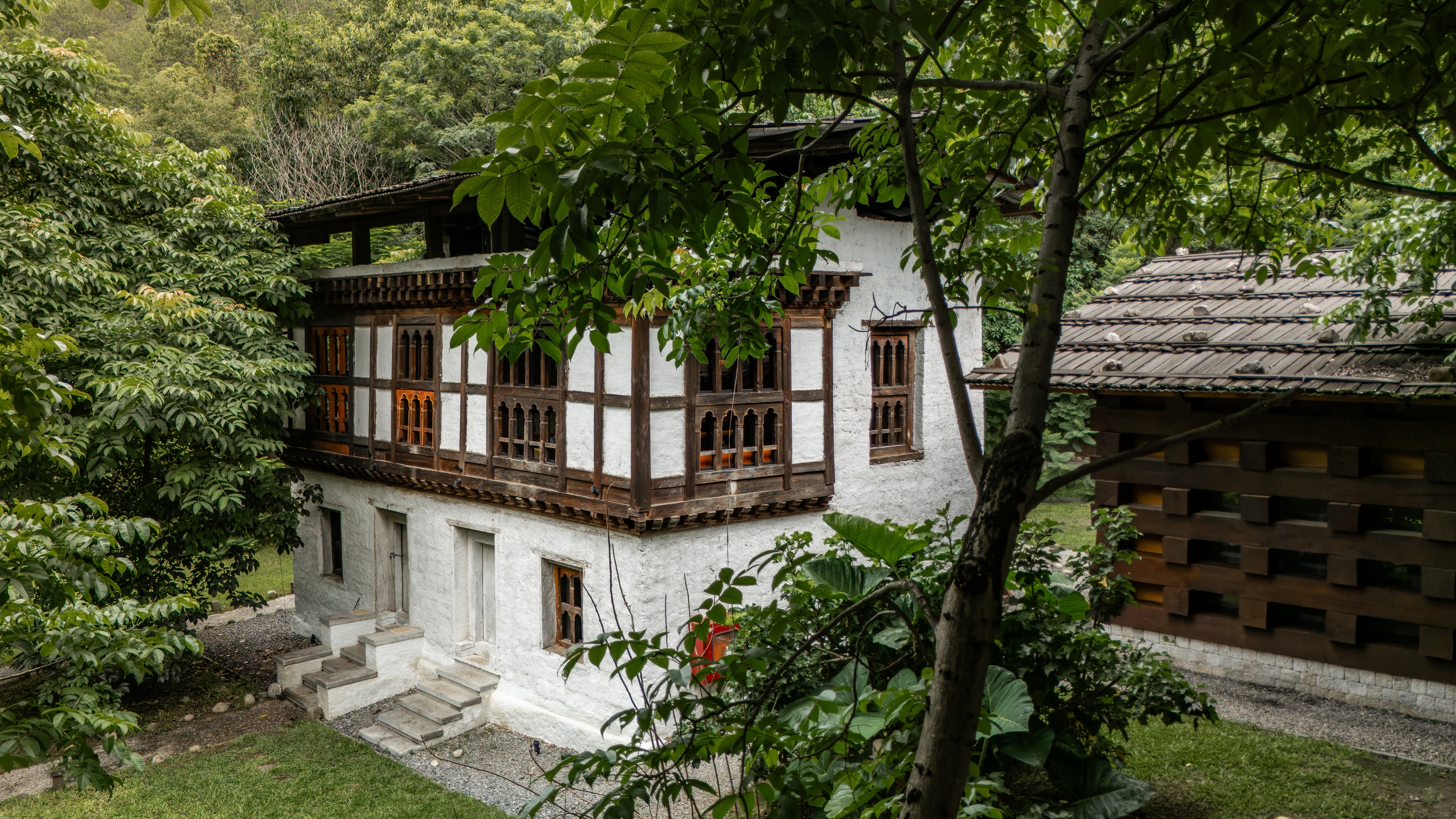 Traditional bhutanese house at Pemako Punakha