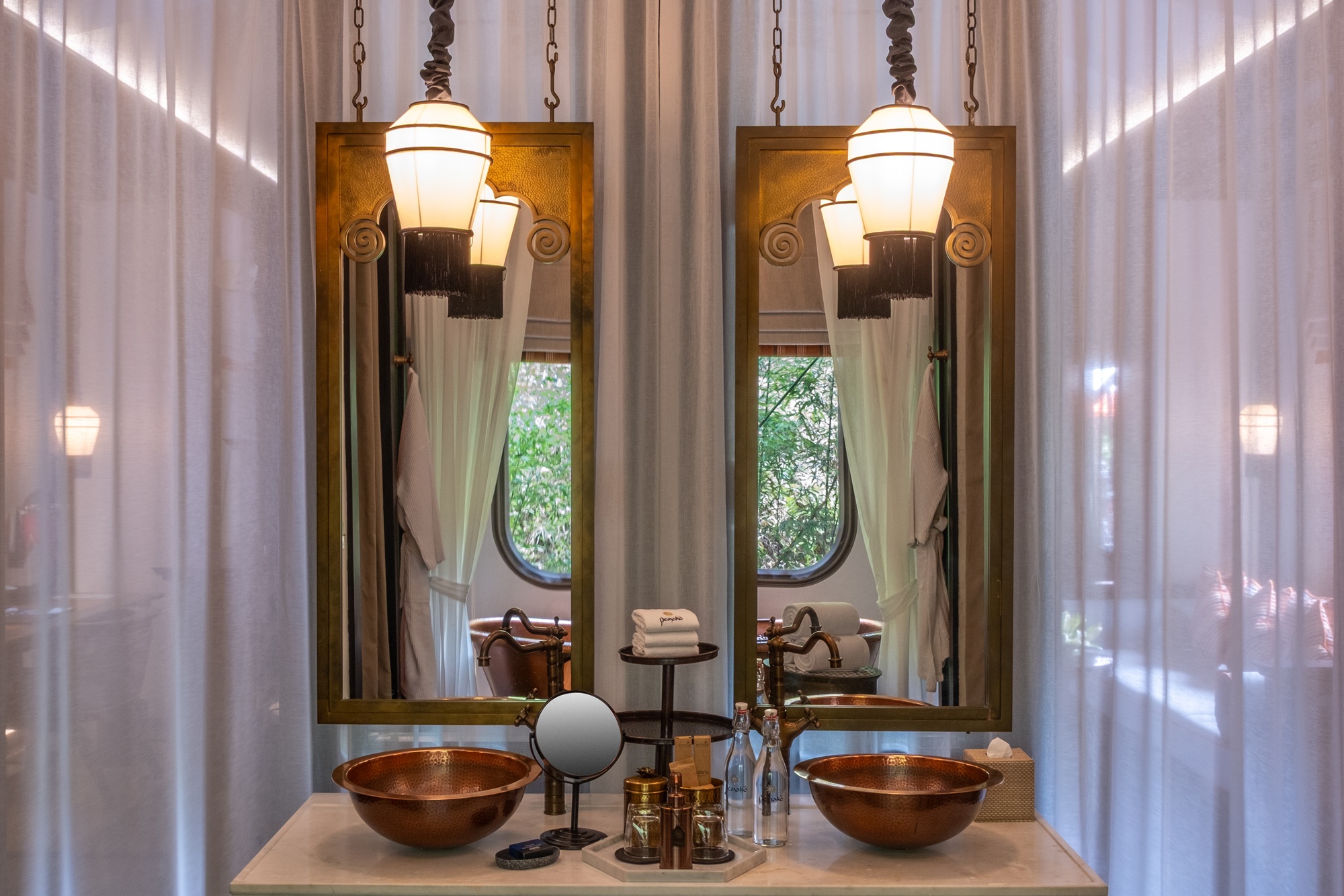 Villa bathroom vanity at Pemako Punakha