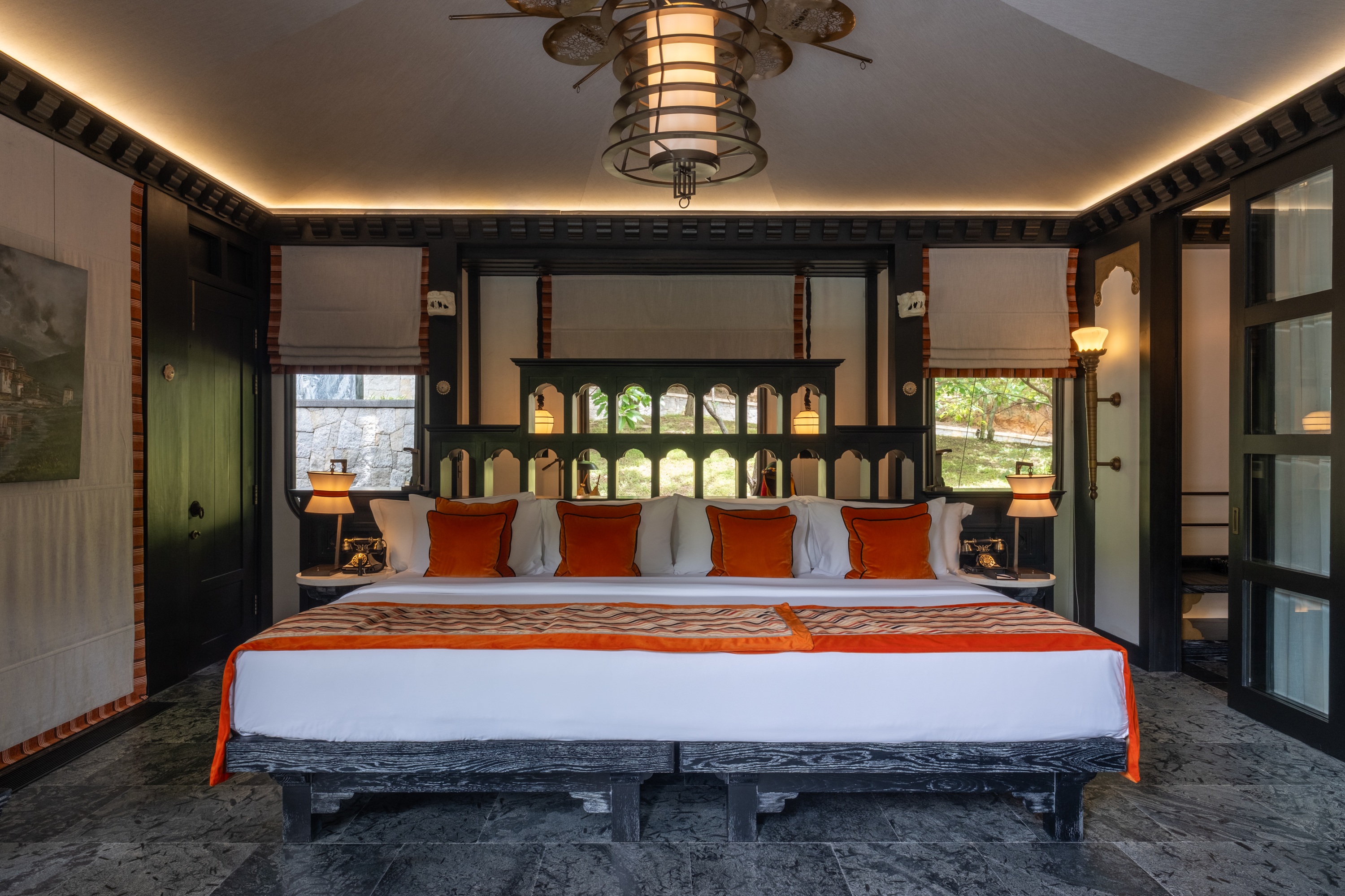 Villa double bedroom at Pemako Punakha